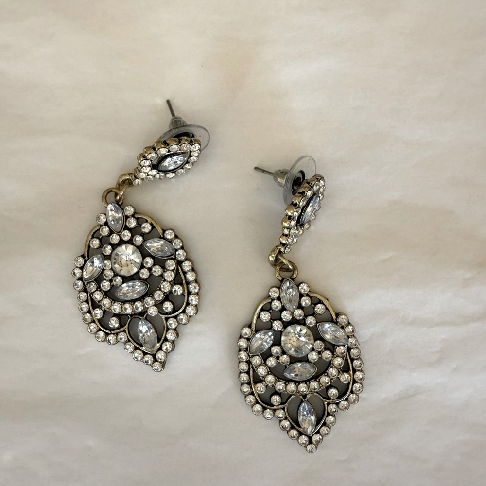 Rhinestone party earrings